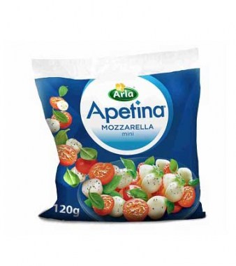 Сыр Моцарелла Апетина Мини 45% 120гр*8шт
